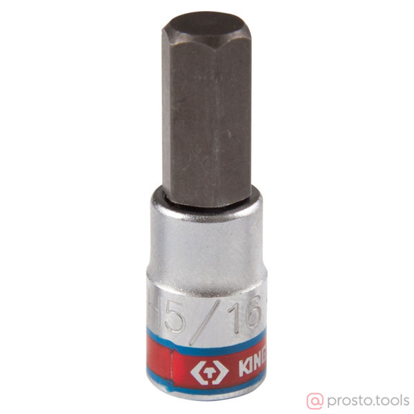 Изображение Головка торц. 1/4" H5/16" HEX L=37мм //KING TONY