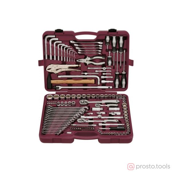 Изображение Набор инструмента 142 пр. 1/4", 3/8", 1/2" UTS0142 //THORVIK