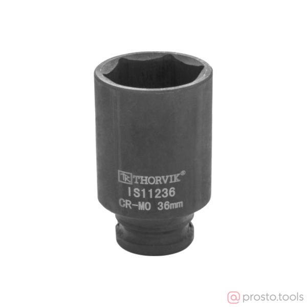 Изображение Головка ударная 1/2" 36мм 6-гран. глубокая IS11236 //THORVIK