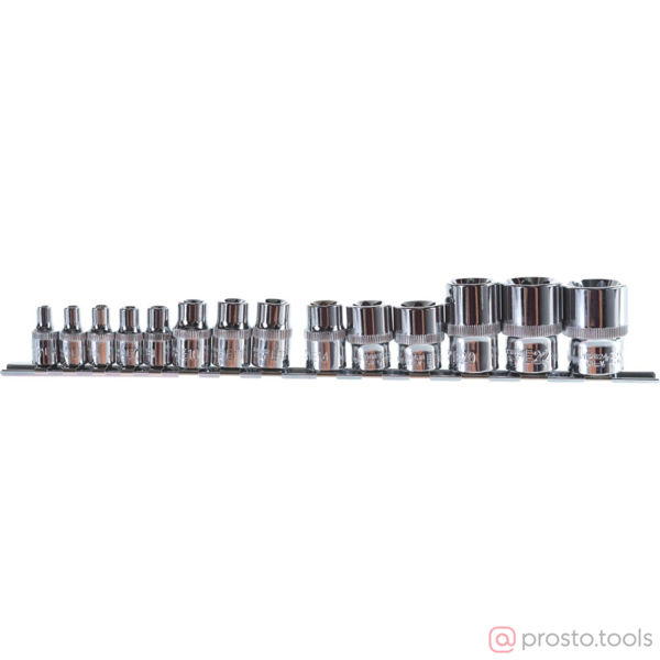 Изображение Набор головок 1/4"&3/8"&1/2" Е4-Е24 TORX 14 пред. 910614 //OMBRA