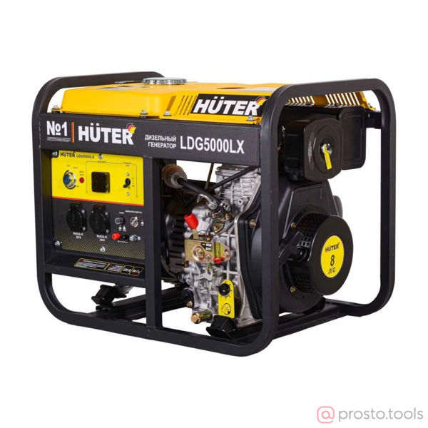 Изображение Генератор диз. 3/3,3кВт LDG 5000LX //HUTER