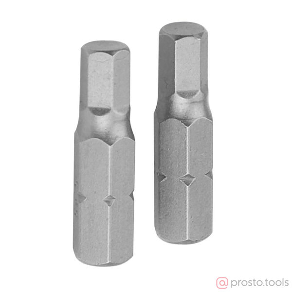 Изображение Вставка торцевая 1/4", HEX, 4 мм, L = 25 мм, 2шт. //TOLSEN
