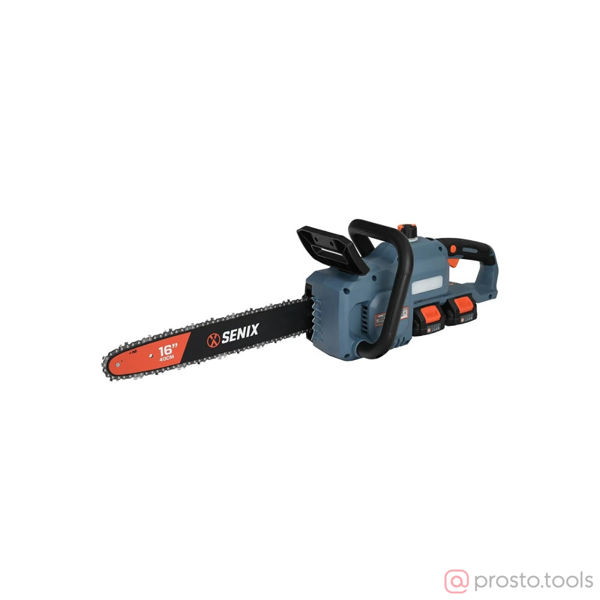Изображение Пила цепная акк. 40В 16"/40см (2х4,0Ач Li-Ion ЗУ) //SENIX