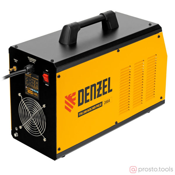 Изображение Инвертор сварочный ITIG-200 ACDC Mix Pulse, 200 А, ПВ 60% //DENZEL