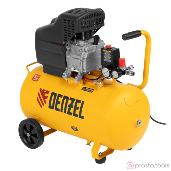 Изображение Компрессор DC1500/50 1,5 кВт, 220 л/мин, 50 л //DENZEL
