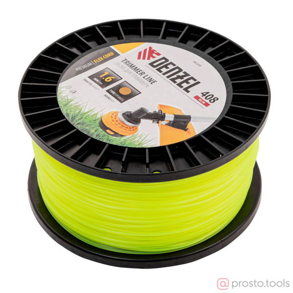Изображение Леска для триммера 1,6мм 408м круглая FLEX CORD //DENZEL