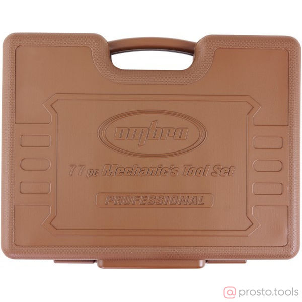 Изображение Набор инструмента 77 пр. пласт. кейс 1/4", 1/2" DR OMT77S12 //OMBRA