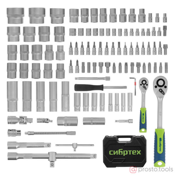 Изображение Набор инструмента 108 пр. 1 /2", 1/4" //СИБРТЕХ