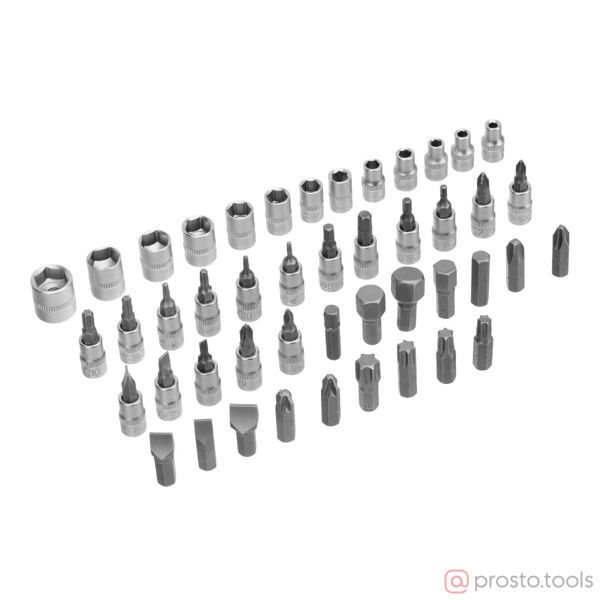 Изображение Набор инструмента 94 пр., пласт.кейс, 1/2", 1/4" //СИБРТЕХ