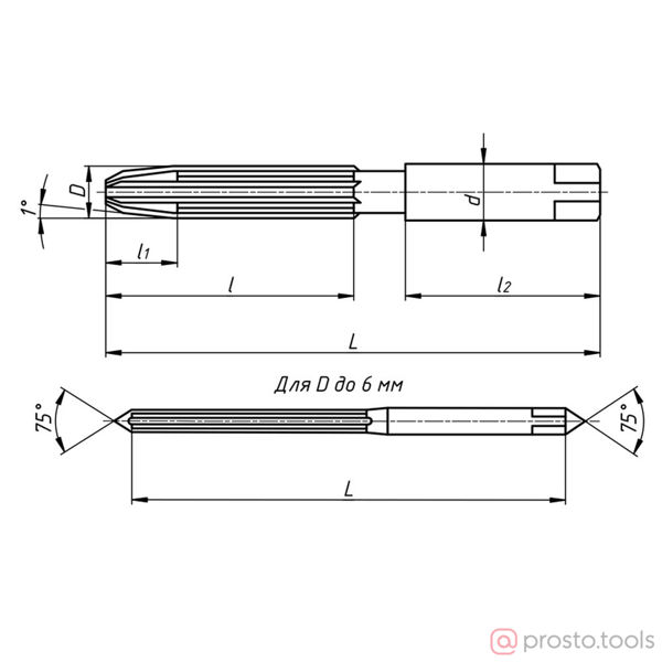 Изображение Развертка ручная 28,0 мм Н7 (А) ц/хв //Beltools