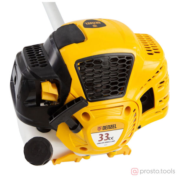 Изображение Триммер бенз. DTL-33S, 33см3 1,8 л.с., разъемная штанга, состоит из 2 частей //DENZEL