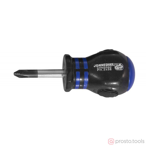 Изображение Отвертка крестовая 38мм PH2 HERCULES D03P238 //JONNESWAY