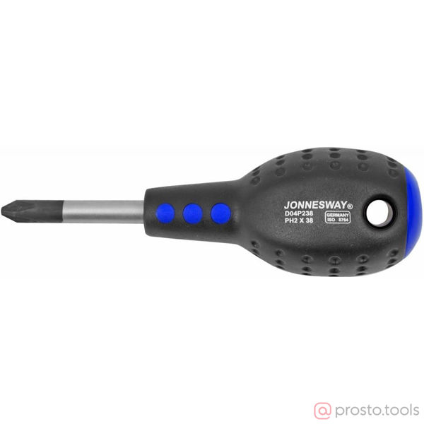 Изображение Отвертка крестовая 38мм PH2 FULL STAR D04P238 //JONNESWAY