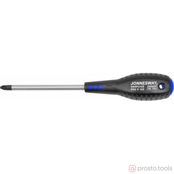 Изображение Отвертка крестовая 125мм PH3 FULL STAR D04P3125 //JONNESWAY