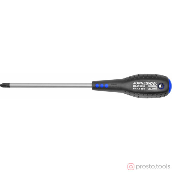 Изображение Отвертка крестовая 150мм PH3 FULL STAR D04P3150 //JONNESWAY