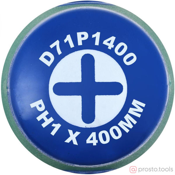 Изображение Отвертка крестовая 400мм PH1 ANTI-SLIP GRIP D71P1400 //JONNESWAY