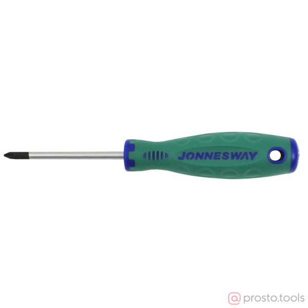 Изображение Отвертка крестовая 75мм PH1 ANTI-SLIP GRIP D71P175 //JONNESWAY