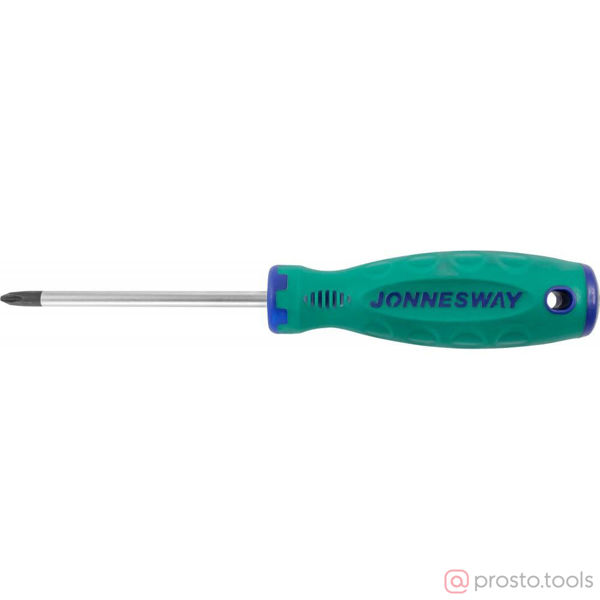 Изображение Отвертка крестовая 100мм PH2 ANTI-SLIP GRIP D71P2100 //JONNESWAY