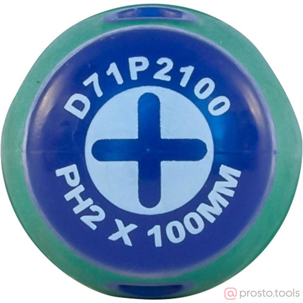 Изображение Отвертка крестовая 100мм PH2 ANTI-SLIP GRIP D71P2100 //JONNESWAY