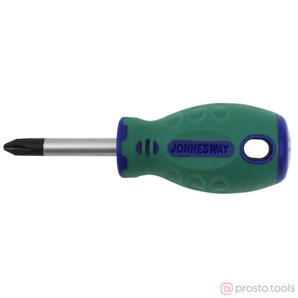 Изображение Отвертка крестовая 38мм PH2 ANTI-SLIP GRIP D71P238 //JONNESWAY