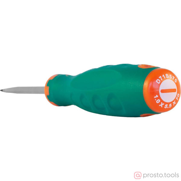 Изображение Отвертка шлицевая 75х5,5 ANTI-SLIP GRIP D71S575 //JONNESWAY