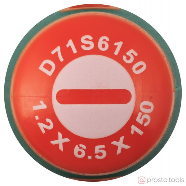 Изображение Отвертка шлицевая 150х6,5 ANTI-SLIP GRIP D71S6150 //JONNESWAY