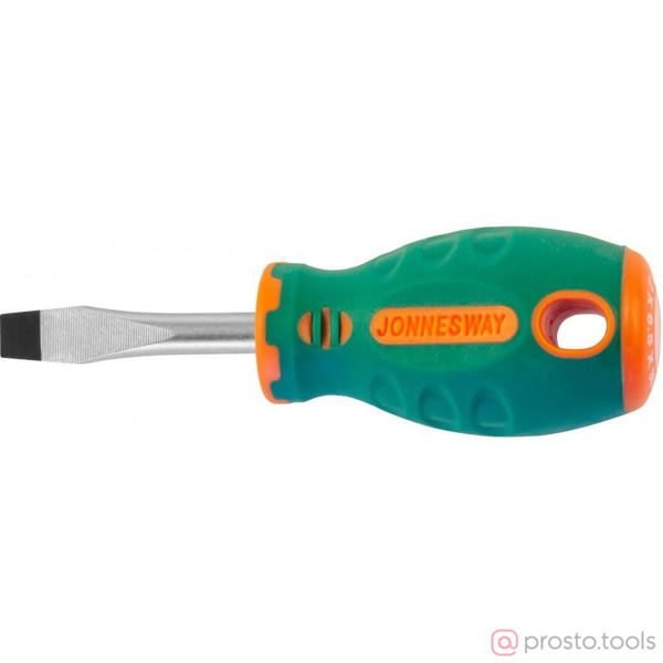 Изображение Отвертка шлицевая 38х6,5 ANTI-SLIP GRIP D71S638 //JONNESWAY