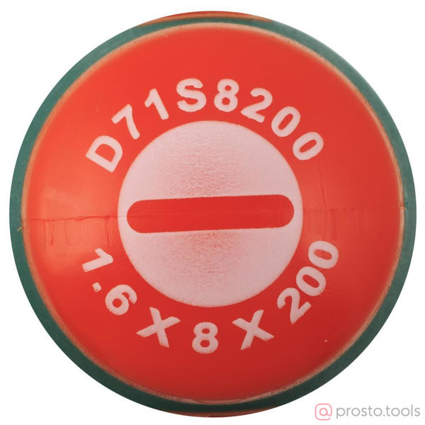 Изображение Отвертка шлицевая 200х8,0 ANTI-SLIP GRIP D71S8200 //JONNESWAY