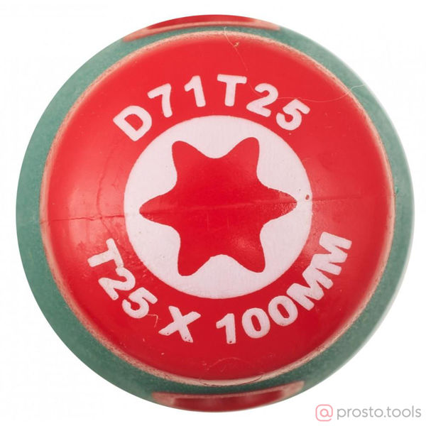 Изображение Отвертка Torx 100мм T25 ANTI-SLIP GRIP D71T25 //JONNESWAY