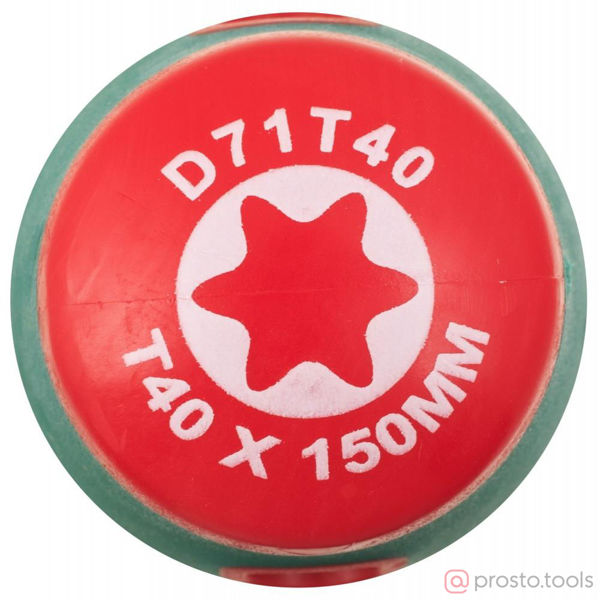 Изображение Отвертка Torx 150мм T40 ANTI-SLIP GRIP D71T40 //JONNESWAY