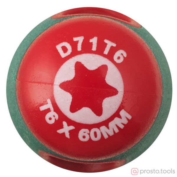 Изображение Отвертка Torx 60мм T6 ANTI-SLIP GRIP D71T6 //JONNESWAY