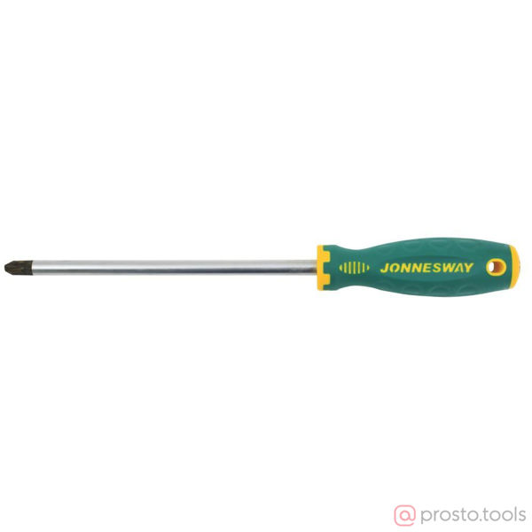 Изображение Отвертка крестовая 200мм PZ4 2-х комп. рукоятка POZIDRIV ANTI-SLIP GRIP D71Z4200 //JONNESWAY