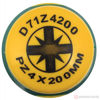 Изображение Отвертка крестовая 200мм PZ4 2-х комп. рукоятка POZIDRIV ANTI-SLIP GRIP D71Z4200 //JONNESWAY