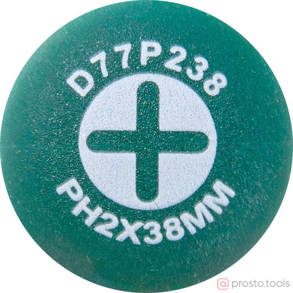 Изображение Отвертка крестовая 38мм PH2 2-х комп. рукоятка ANTI-SLIP GRIP D77P238 //JONNESWAY