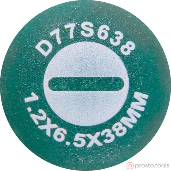 Изображение Отвертка шлицевая 38х6,5 ANTI-SLIP GRIP D77S638 //JONNESWAY
