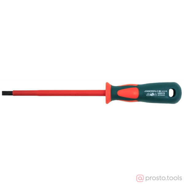 Изображение Отвертка шлицевая 150х6,5 (до 1000В) DV13S6150 //JONNESWAY