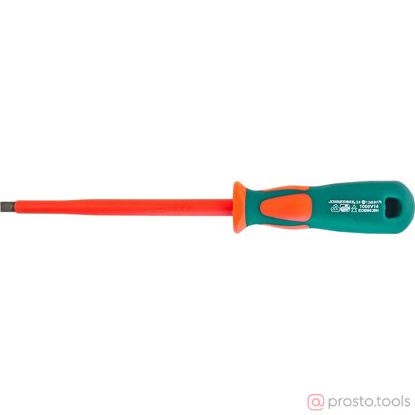 Изображение Отвертка шлицевая 175х8,0 (до 1000В) DV13S8175 //JONNESWAY