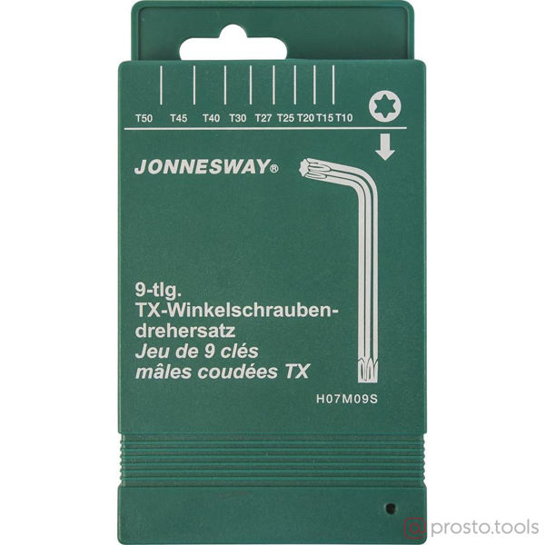 Изображение Набор ключей имбусовых TORX Т10-50 9шт H07M09S //JONNESWAY