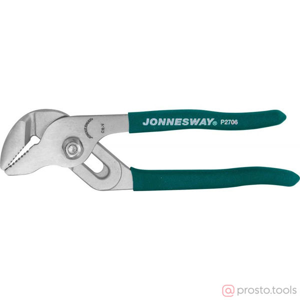 Изображение Клещи переставные 160 мм кнопочный механизм P2706 //JONNESWAY
