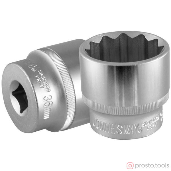 Изображение Головка торц. 1/2" 36мм 12-гран. S04H4936 //JONNESWAY