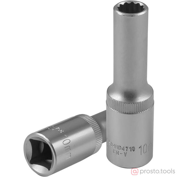 Изображение Головка торц. 1/2" 10мм 12-гран. глубокая S04HD4710 //JONNESWAY