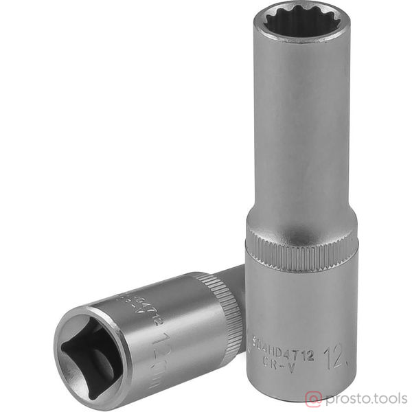 Изображение Головка торц. 1/2" 12мм 12-гран. глубокая S04HD4712 //JONNESWAY