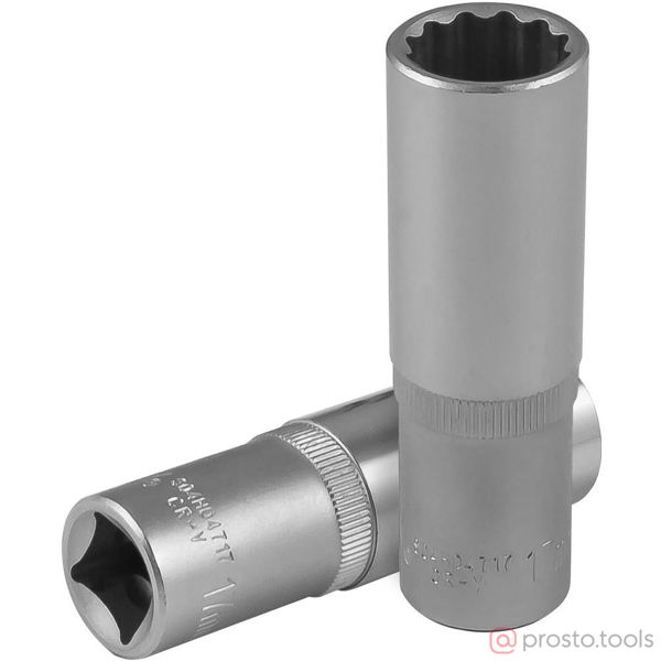 Изображение Головка торц. 1/2" 17мм 12-гран. глубокая S04HD4717 //JONNESWAY
