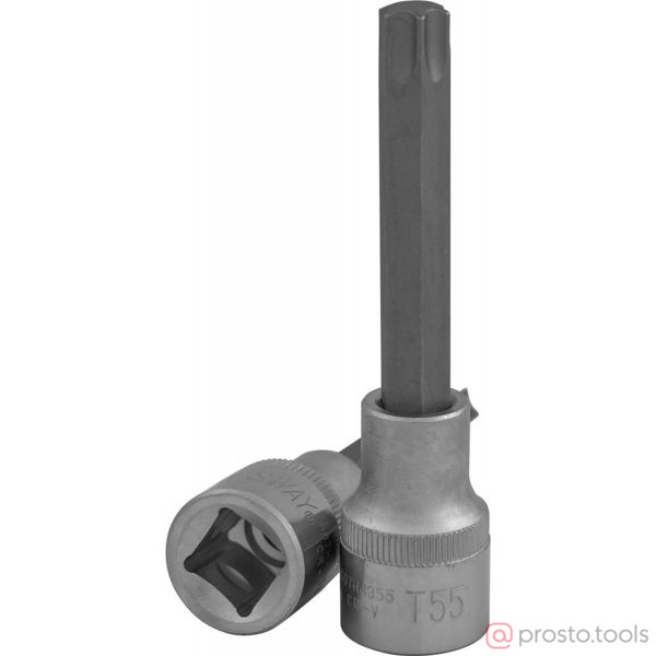Изображение Головка торц. 1/2" T45 TORX L=100мм S07H4345 //JONNESWAY