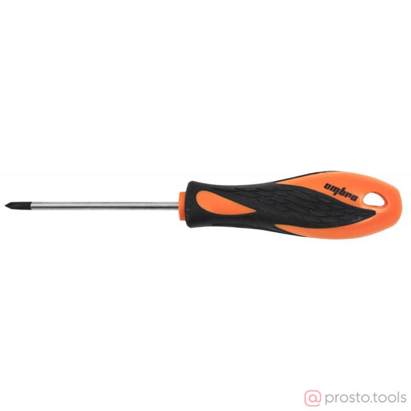 Изображение Отвертка крестовая 60мм PH0 2-х комп. рукоятка BASIC 510060 //OMBRA