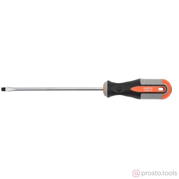 Изображение Отвертка шлицевая 150х5,0 2-х комп. рукоятка ROUND GRIP 750515 //OMBRA