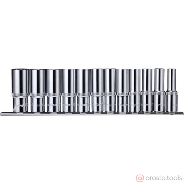 Изображение Набор головок 1/2" 10-24 мм 6 гр. 12 пред. глубоких 912112 //OMBRA