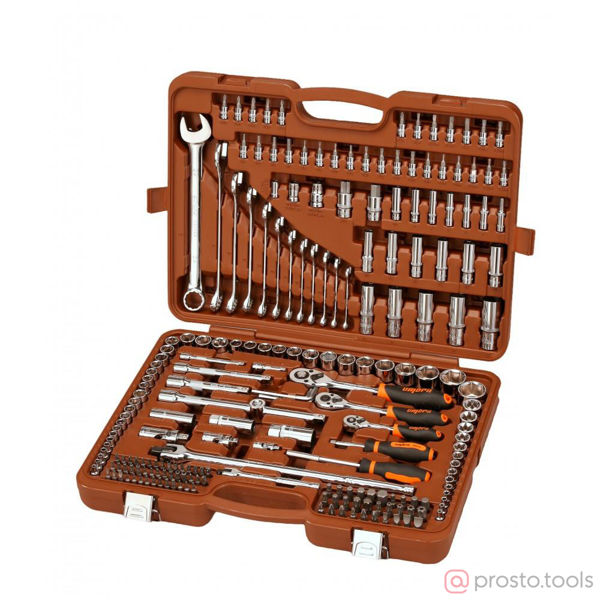 Изображение Набор инструмента 216 пр. ложемент 1/2", 3/8", 1/4" OMT216S //OMBRA