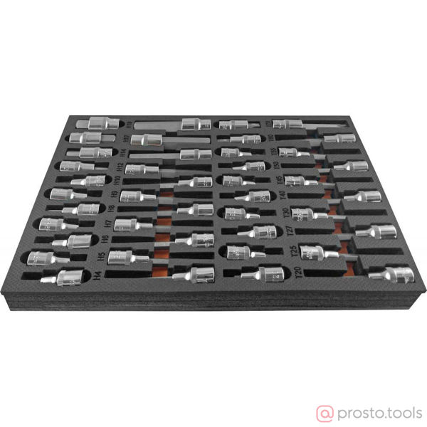 Изображение Набор головок со вставкой 1/2" TORX Т20-Т70 мм 42 предмета OMT42STE //OMBRA