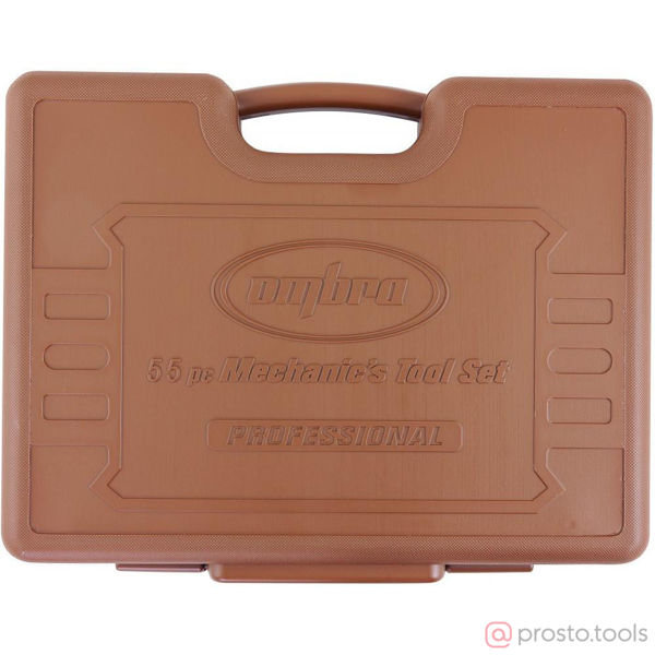 Изображение Набор инструмента 55 пр. пласт. кейс 1/4, 1/2" OMT55S //OMBRA